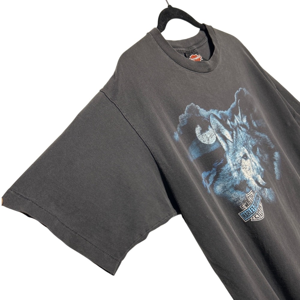 VTG‎ Harley Davidson Wolf Moon T-Shirt Dick Farmers Orlando FL Size Large - Picture 6 of 10